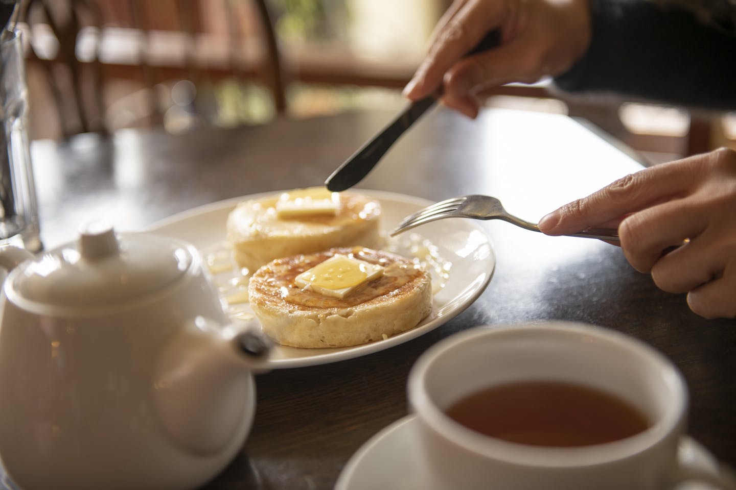 カフェ・レストラン「cafe Crumpets」　パンケーキ