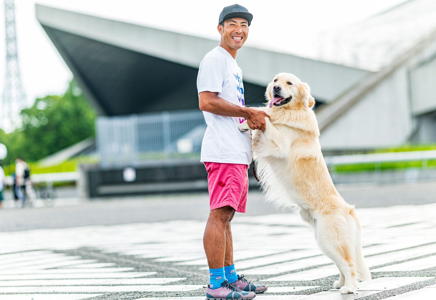 むぎ（ゴールデンレトリーバー）と飼い主さん