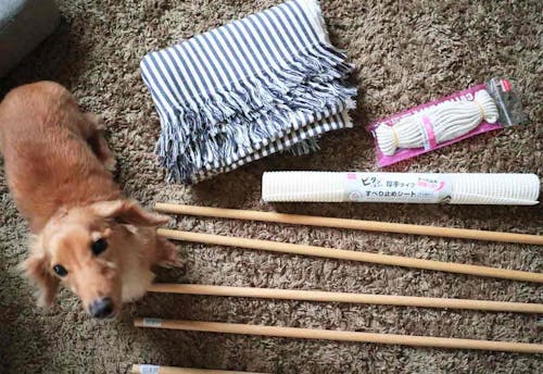 超簡単3step 100均と家にあるアイテムを使って 愛犬用ティピーテント をdiyしよう わんクォール