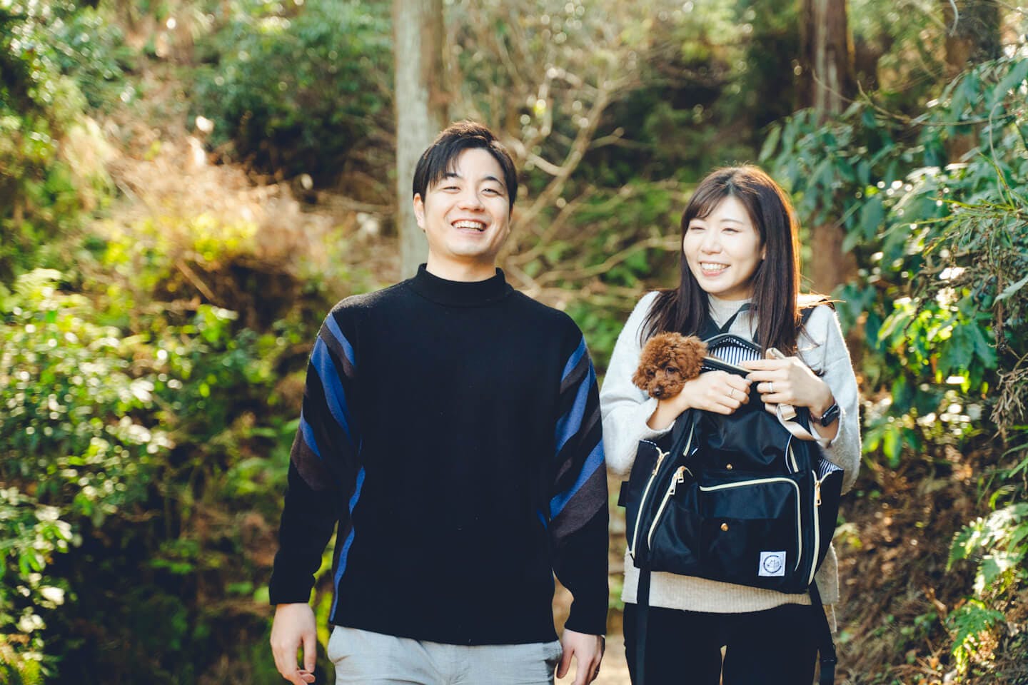 トイプードルのピノちゃんと藤澤夫婦