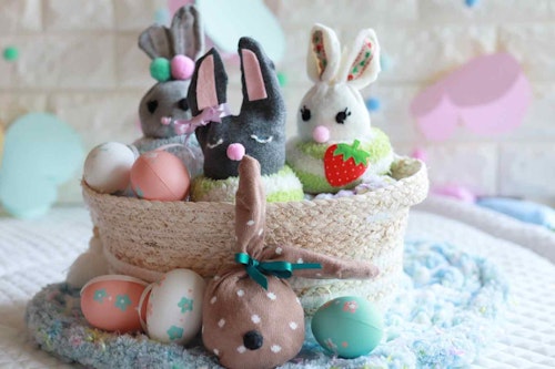 簡単15分 使わなくなった靴下を可愛いうさぎに変身 イースターにもピッタリのおもちゃを手作り わんクォール 簡単15分 使わなくなった靴下を可愛いうさぎに変身 イースターにもピッタリのおもちゃを手作り わんクォール