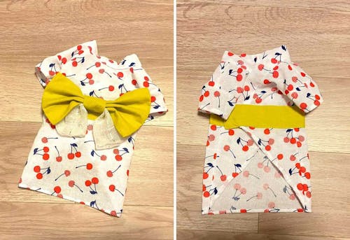 100均手ぬぐい 愛犬用の浴衣の作り方 型紙なしの初心者でも超簡単な手作り洋服 わんクォール 100均手ぬぐい 愛犬用の浴衣の作り方 型紙なしの初心者でも超簡単な手作り洋服 わんクォール