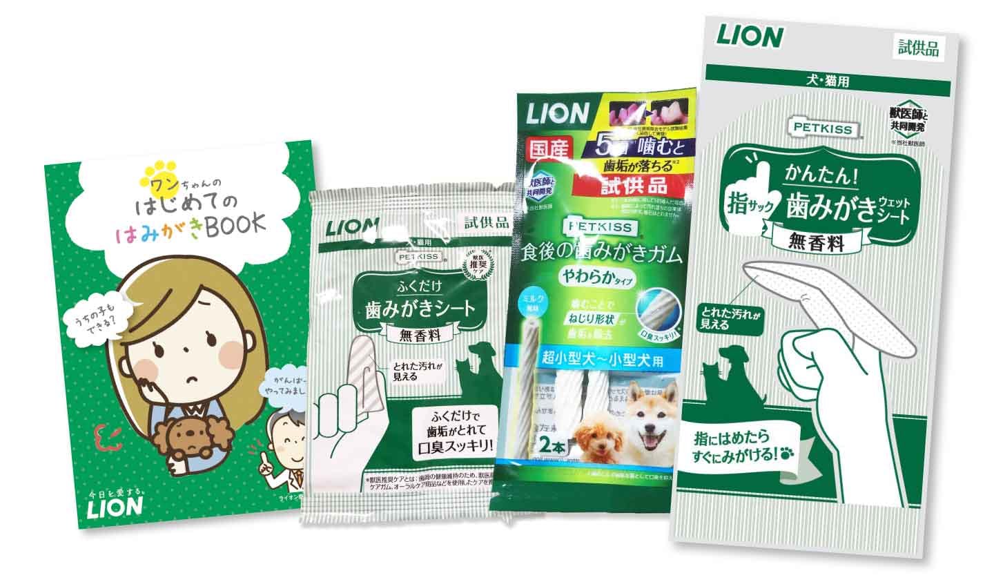 オンライン歯みがき教室(初級編)参加者へ送付されるサンプル