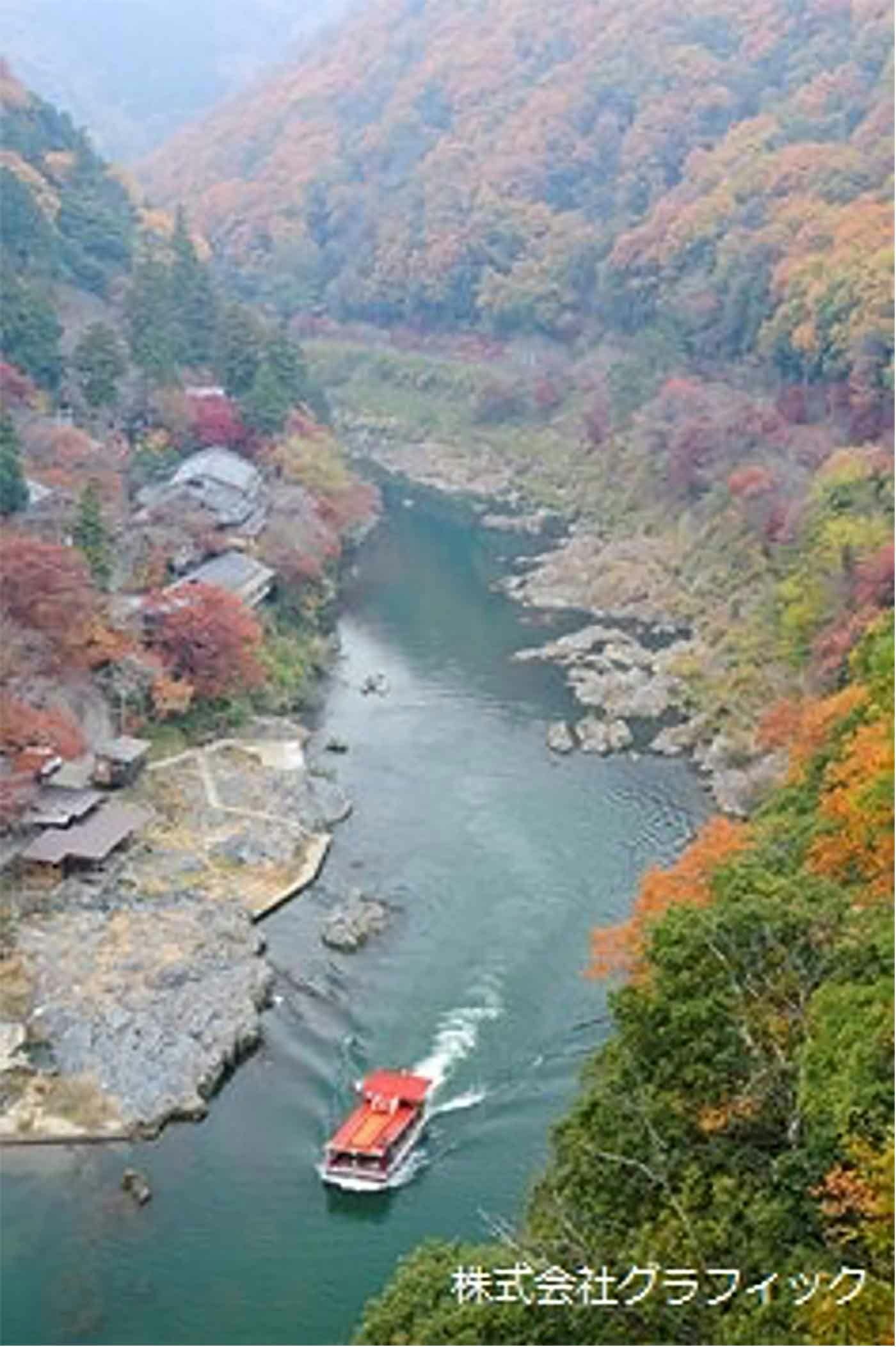 京都嵐山の紅葉