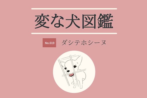 【変な犬図鑑No.019 ダシテホシーヌ】ケージに入れると鳴く犬 ！ 犬好きなら分かる「あるある」