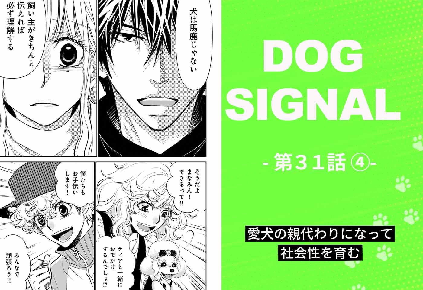 DOG SIGNAL（ドッグシグナル）』31話目4/4 子犬の甘噛み問題|ワンクォール