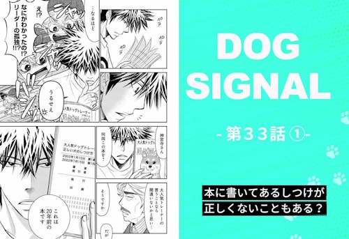 【最新話】『DOG SIGNAL』33話目1/4　愛犬と飼い主に合ったしつけ（コミック7巻収録分）