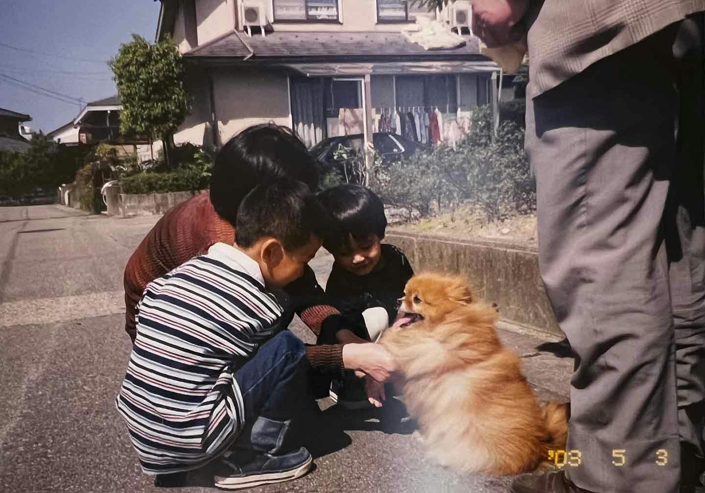 畠山さんが幼少期に実家で飼っていた、ポメラニアンのパルちゃん