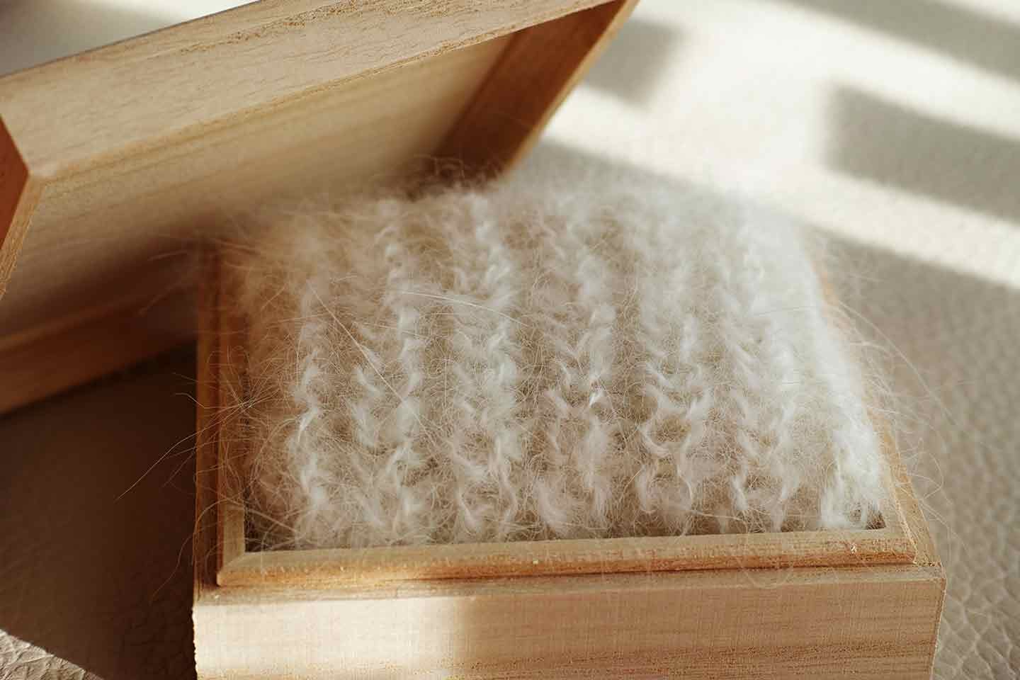 inunoke_textile_interview_10-min サモエドの毛、100%のテキスタイル“mini”