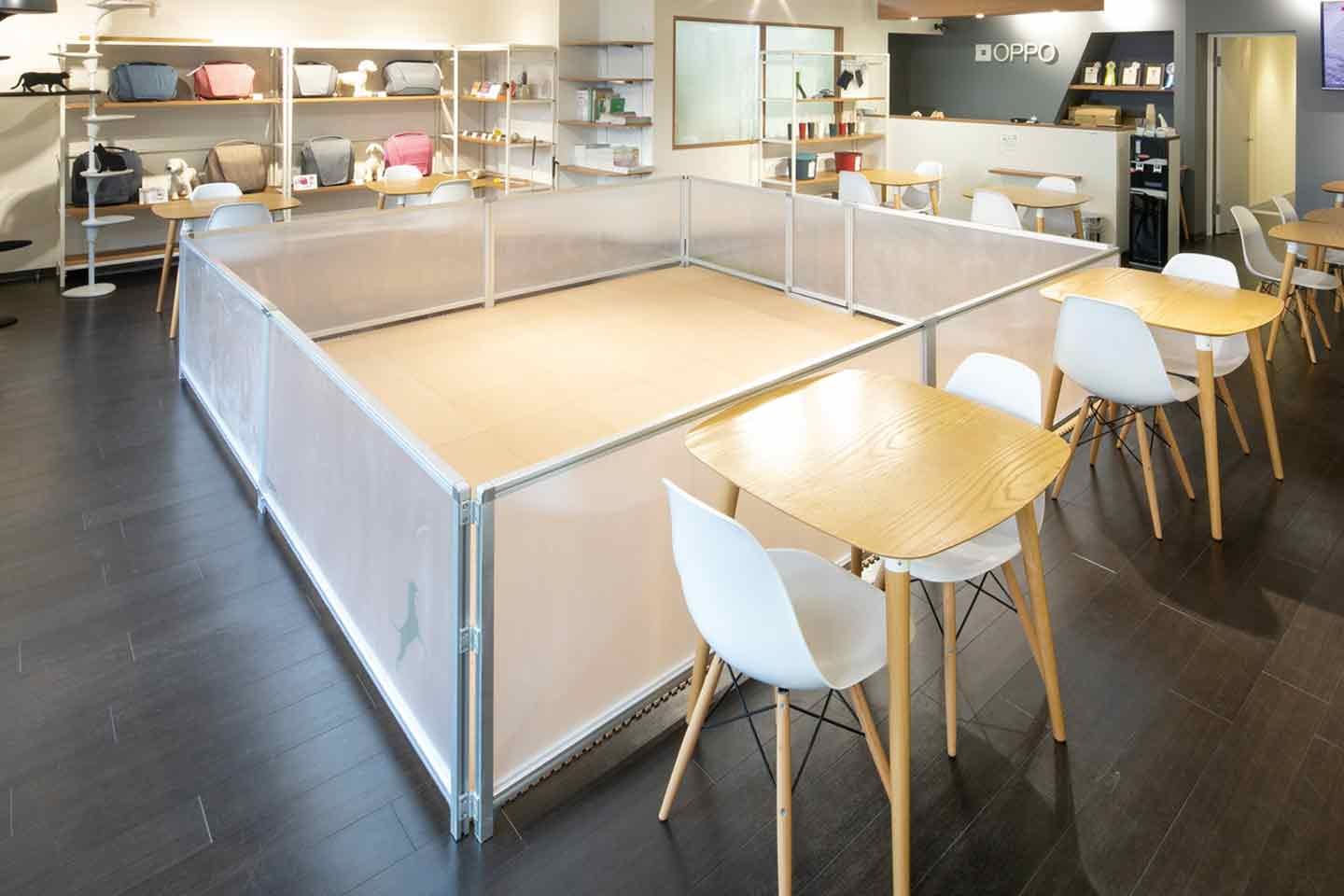 大阪本社1階にオープンした『OPPO Atelier&Lab.』 愛犬家たちの憩いの場 大阪本社1階にオープンした『OPPO Atelier&Lab.』 愛犬家たちの憩いの場