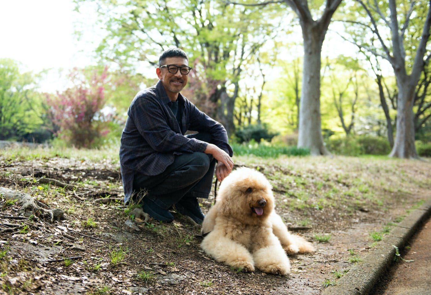 朝の散歩が愛犬フォンドと山口アツシさんの日課