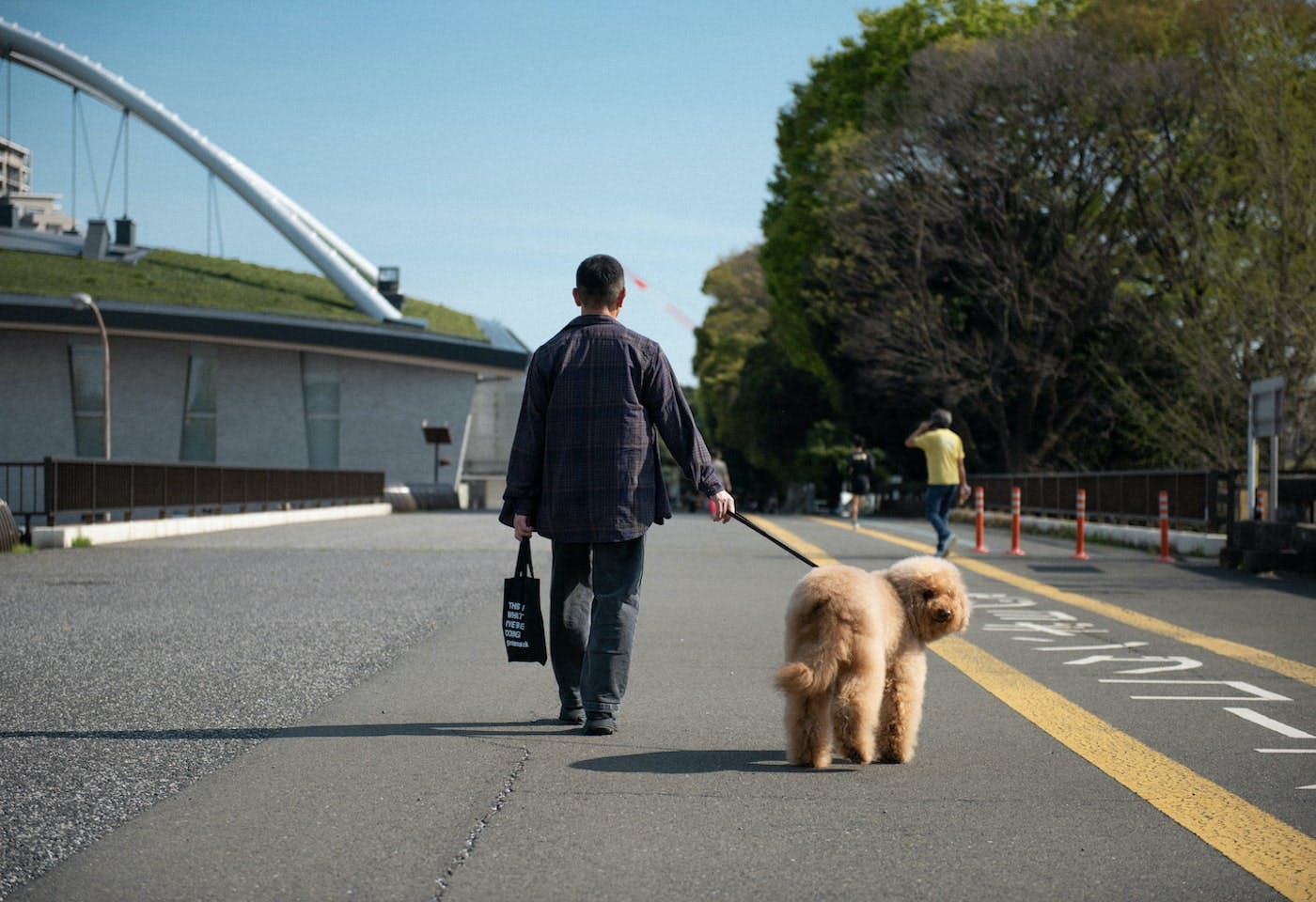 アートディレクター・山口アツシさんとオーストラリアン・ドゥードルの愛犬フォンド