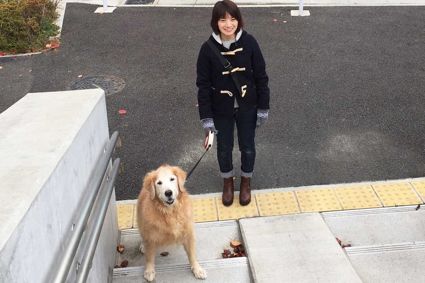 efrinmanさんと愛犬エフちゃん（ゴールデンレトリバー）