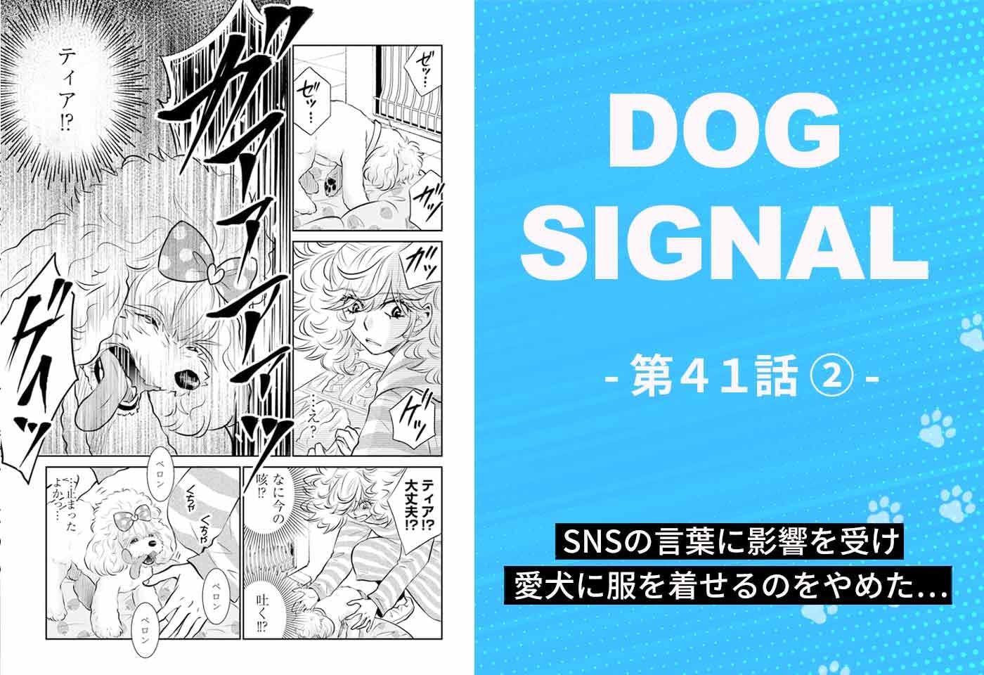 漫画『DOG SIGNAL(ドッグシグナル)』41話目2/4 犬は犬らしく…犬に服を着せるのもダメ?