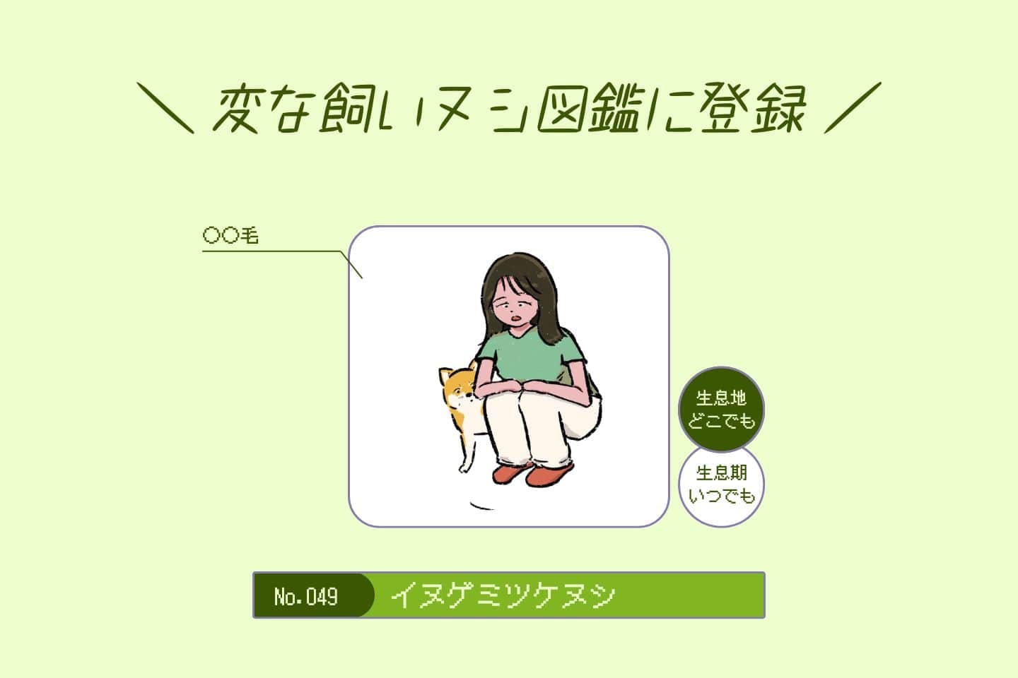 ウルオイイタダキヌシの生態《変な飼いヌシ図鑑043》 イヌゲミツケヌシの生態《変な飼いヌシ図鑑049》