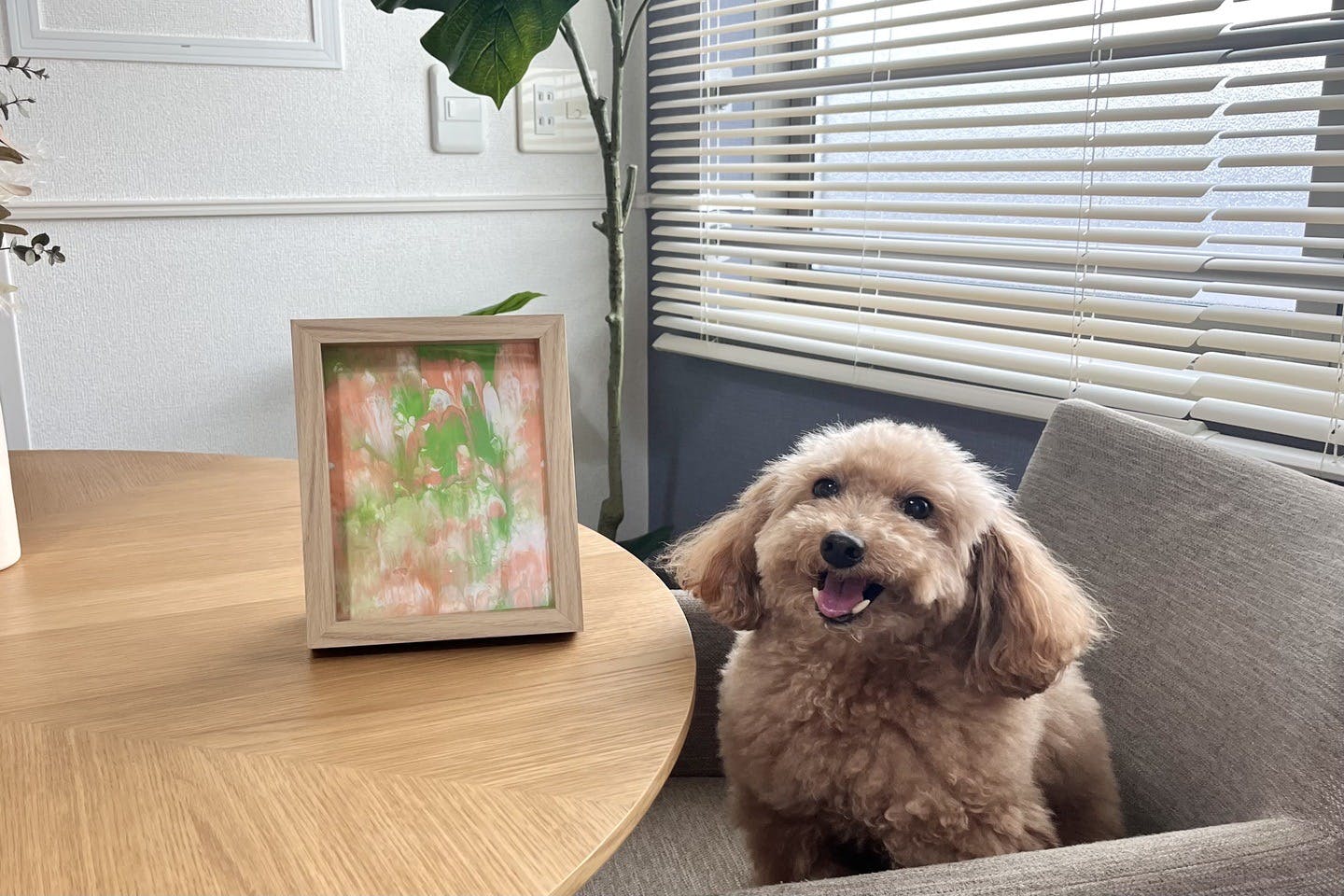 愛犬アート作品 完成 愛犬アート作品 完成