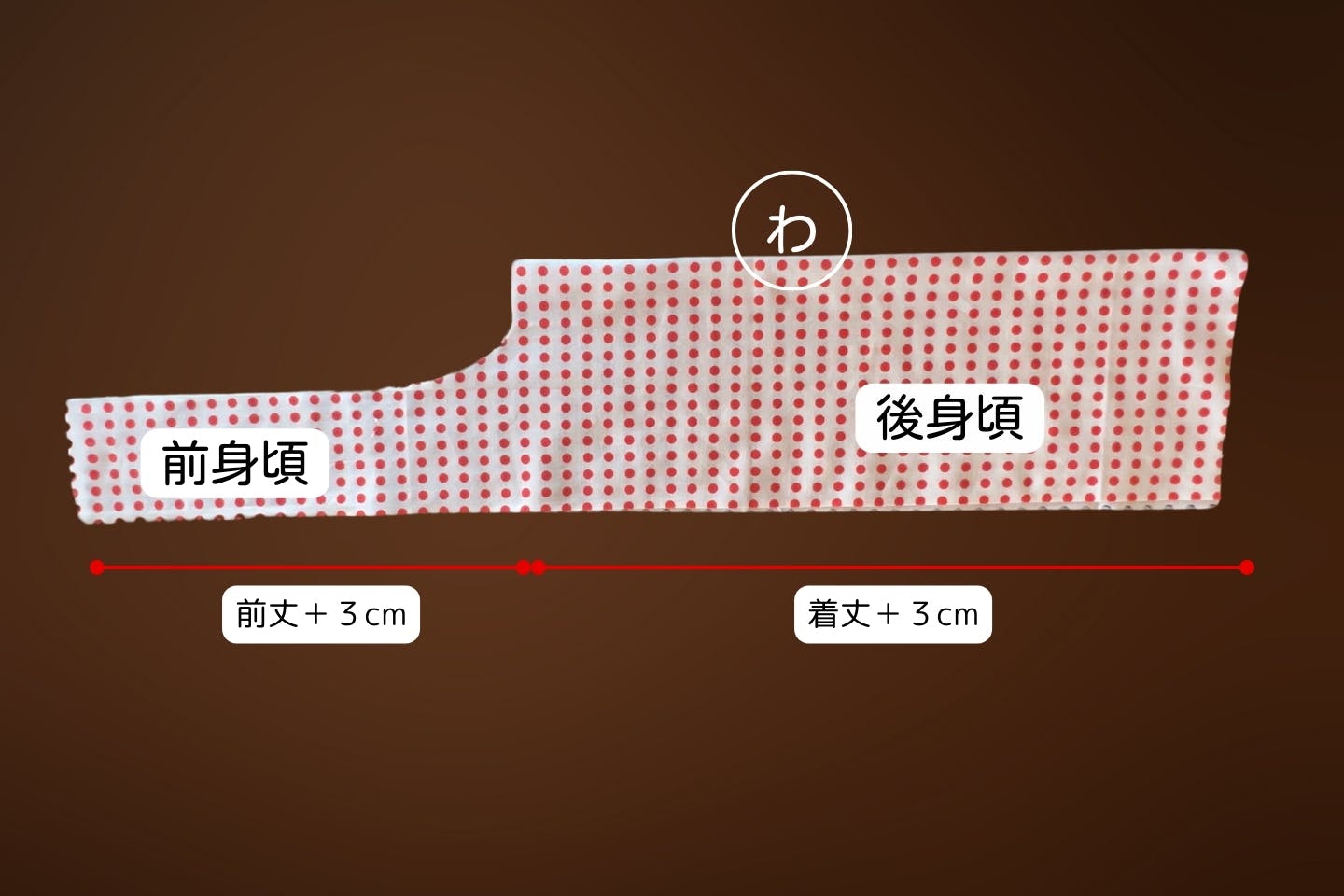 手ぬぐいを切り抜く