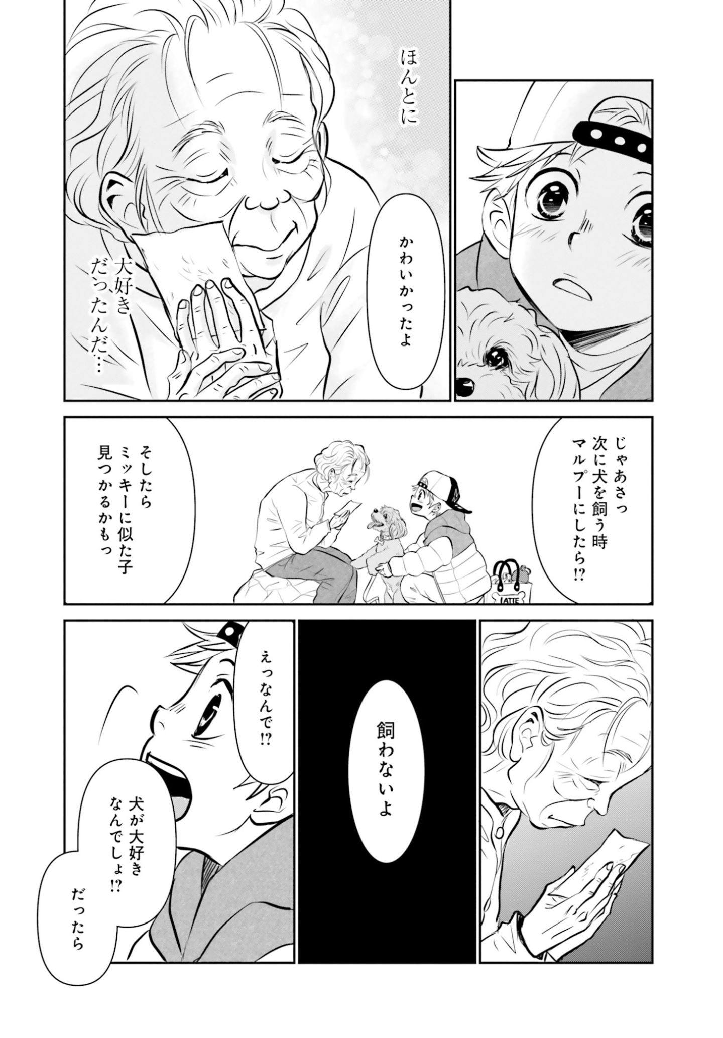 鈴之介を心配するのすけ先生『DOG SIGNAL(ドッグシグナル)』47話目1/4 近所のおばあさんとの出会い『DOG SIGNAL(ドッグシグナル)』48話目1/4