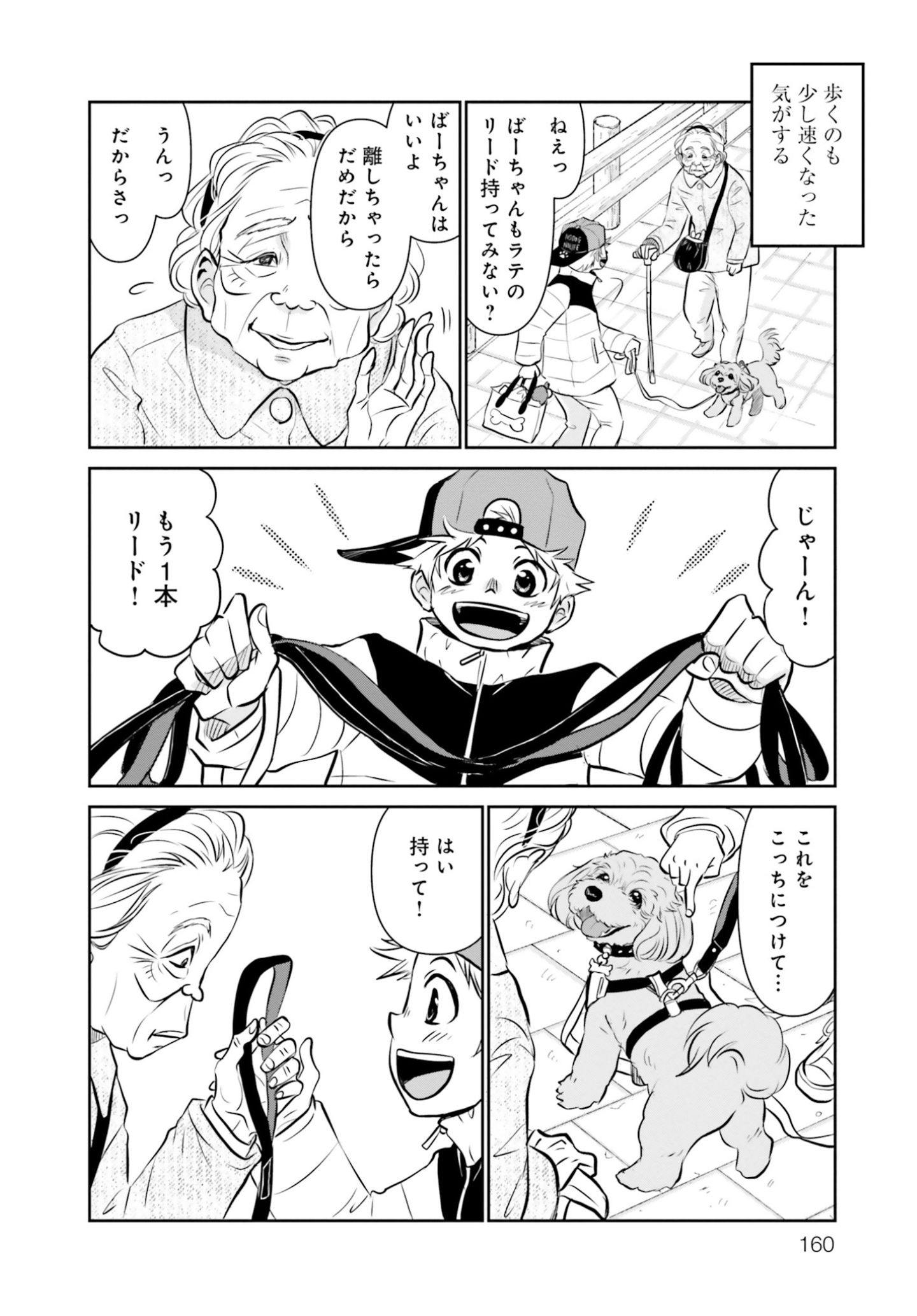 両親の経営する犬舎の実態『DOG SIGNAL(ドッグシグナル)』46話目3/4 おばあさんと愛犬・ラテの散歩『DOG SIGNAL(ドッグシグナル)』48話目3/4