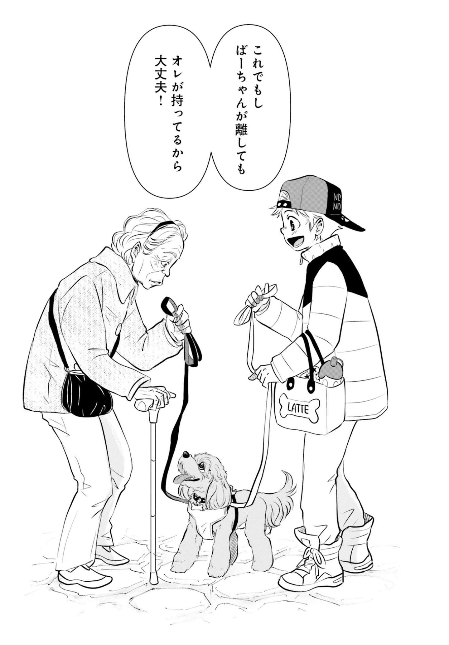 両親の経営する犬舎の実態『DOG SIGNAL(ドッグシグナル)』46話目3/4 おばあさんと愛犬・ラテの散歩『DOG SIGNAL(ドッグシグナル)』48話目3/4