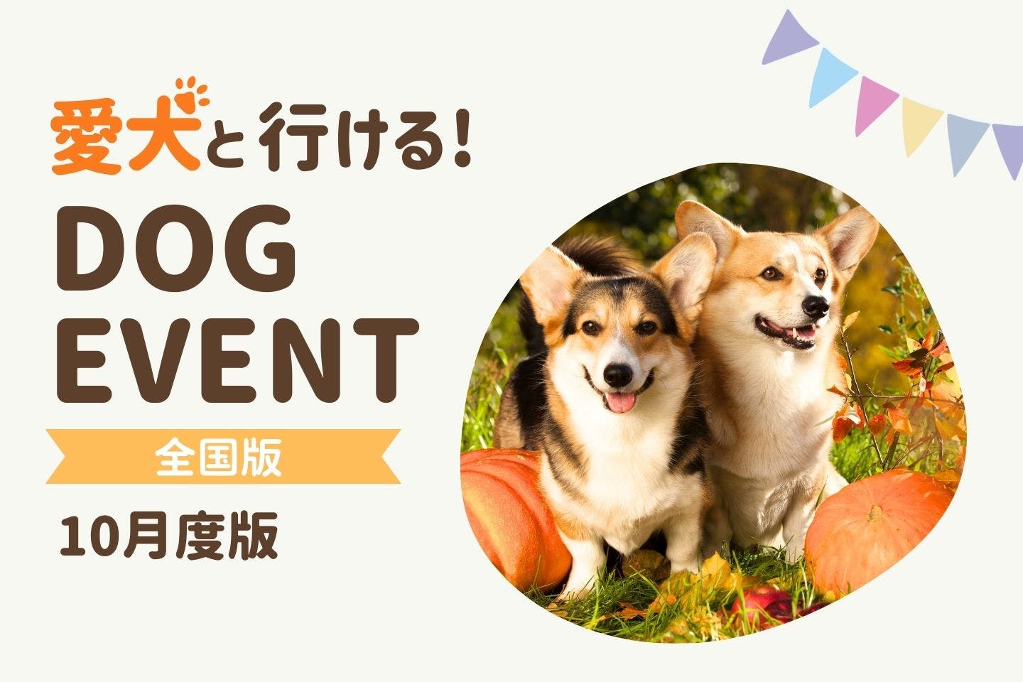 【2025年10月】愛犬と一緒に楽しめる全国のドッグイベント