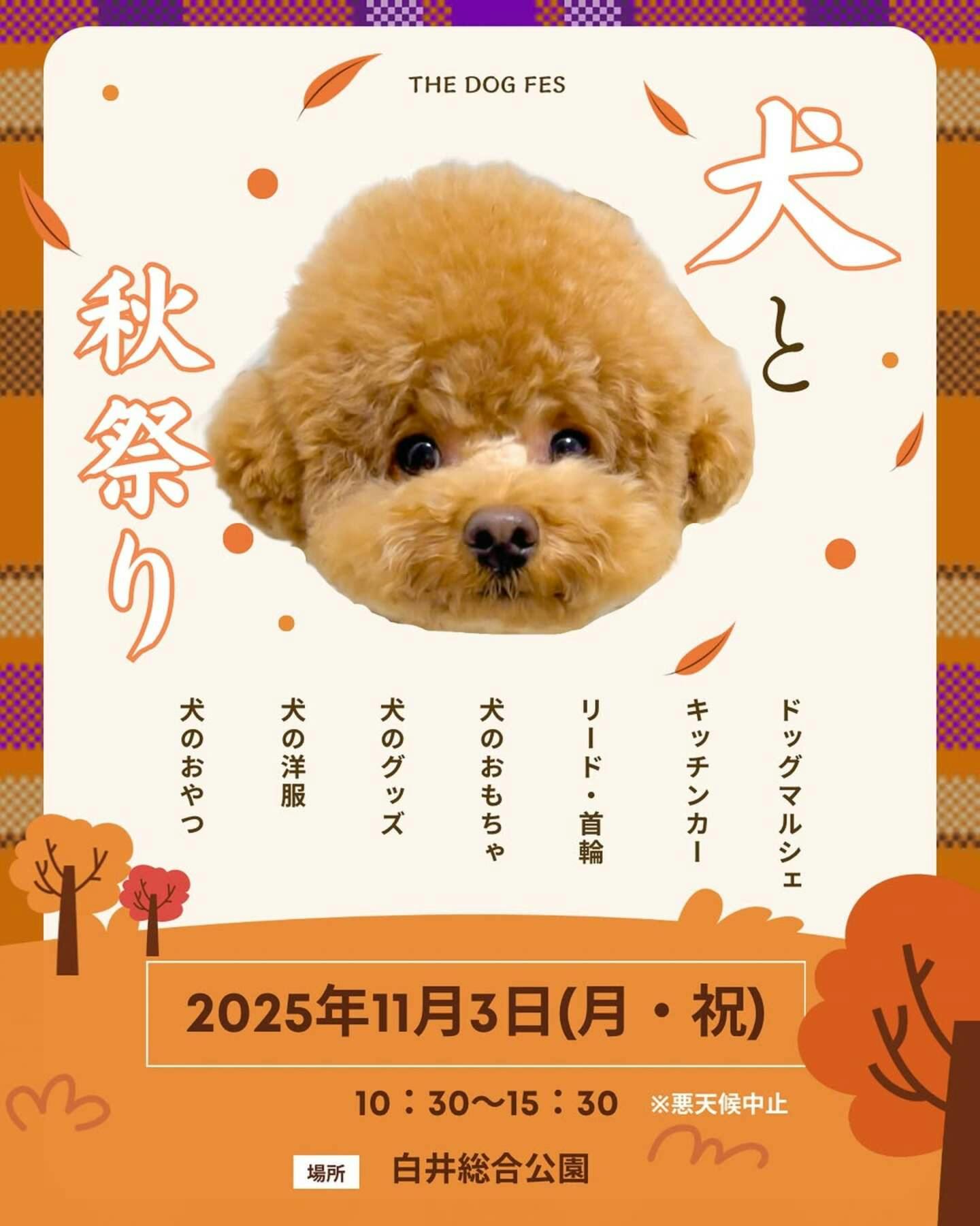 【2025/11/3に千葉県で開催】THE DOG FES -犬と秋祭り-