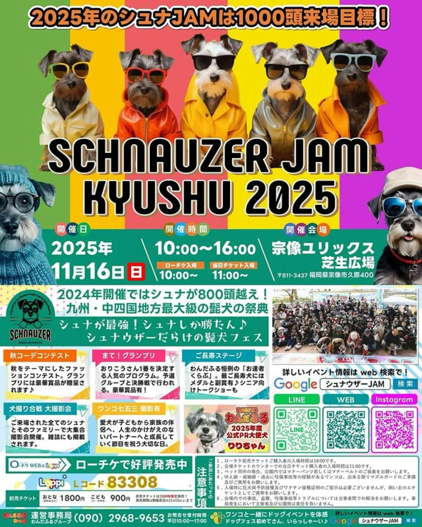 【2025/10/4・10/5】天王グリーンランドドッグフェス 2025 3rd(秋田) 【2025/11/16】シュナウザーJAM九州2025(福岡)