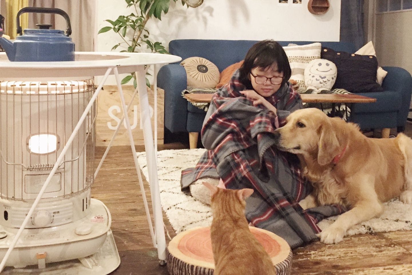 愛犬レイルと幼少期の娘