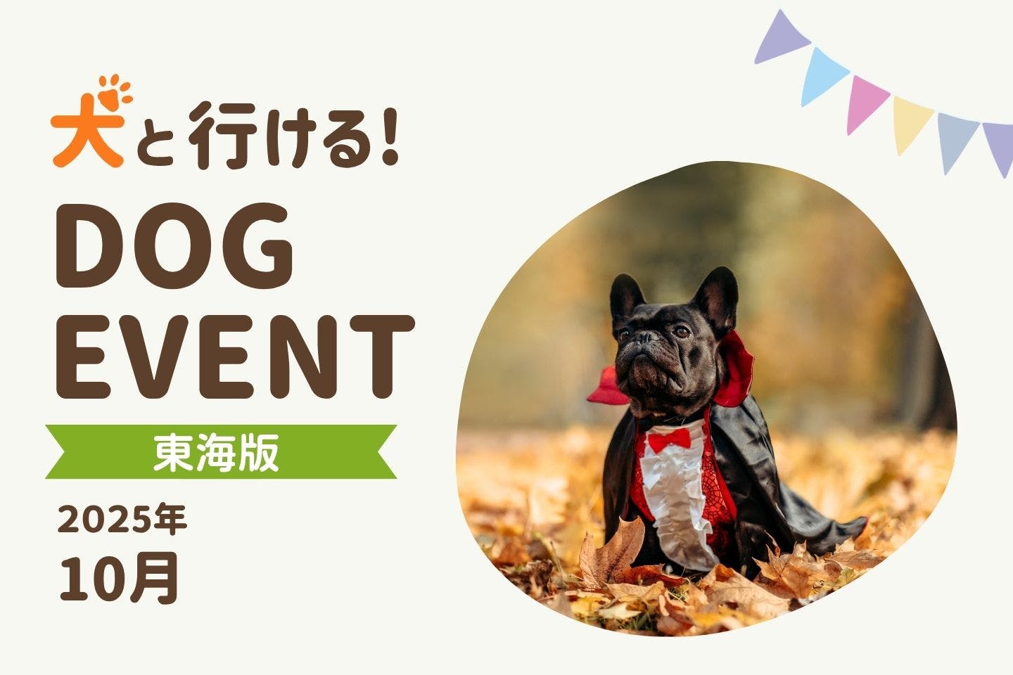 【2025年10月中部東海版】今月愛犬と一緒に楽しめるドッグイベント