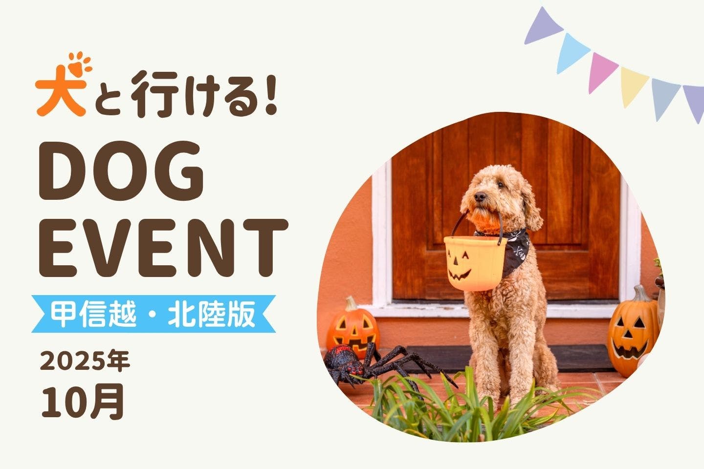 【2025年10月北陸甲信越版】今月愛犬と一緒に楽しめるドッグイベント