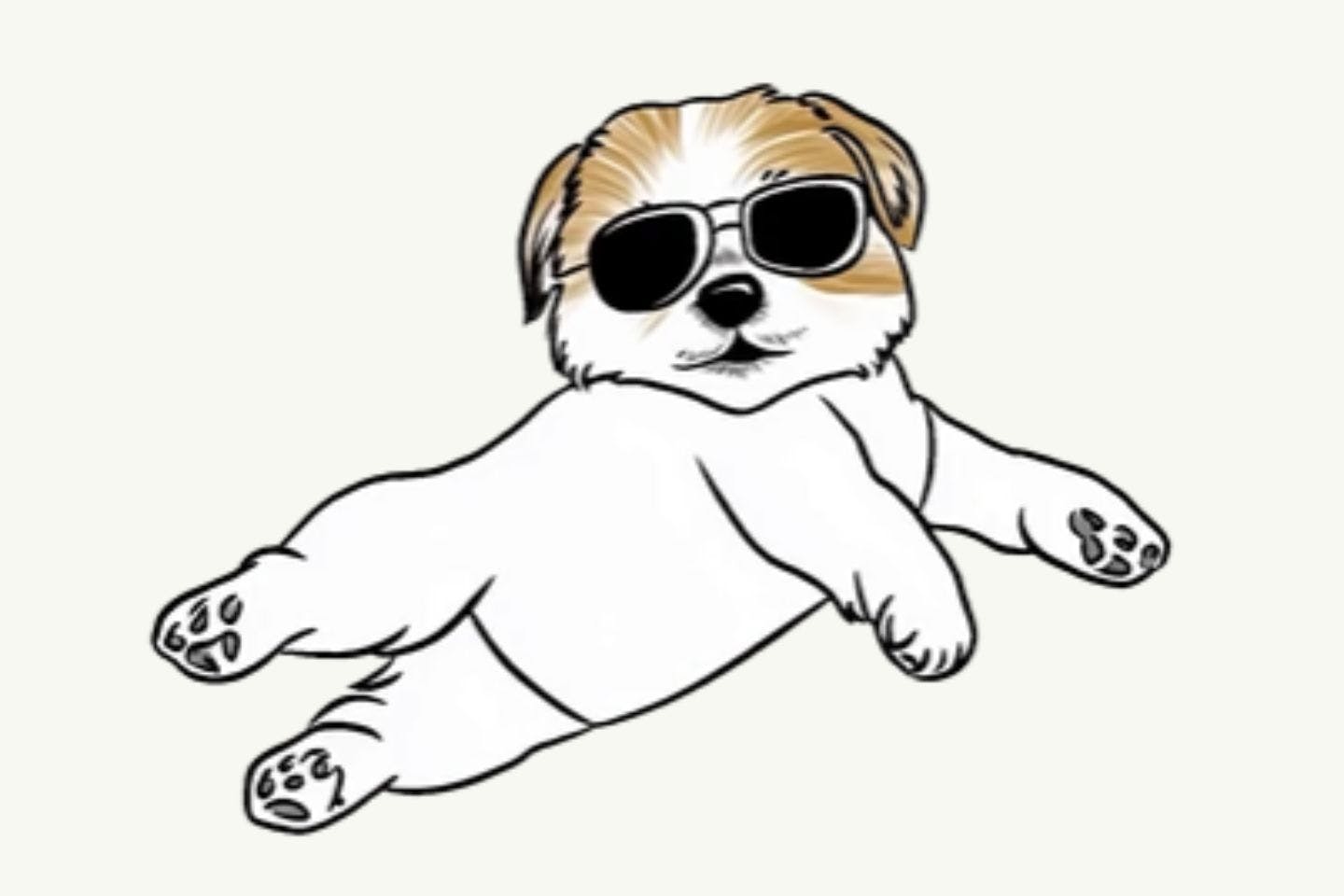 beiさんの実家の犬・トイプードルのチャンピオンちゃんをモチーフにしたキャラクター