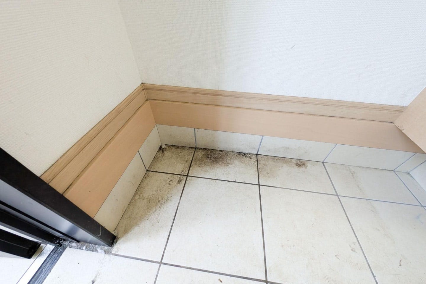 汚れた玄関 汚れた玄関