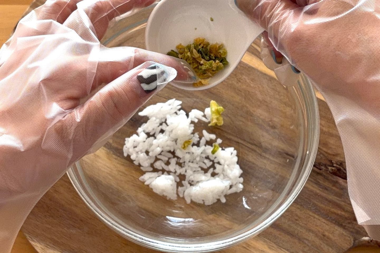 おかゆを作る おかゆを作る