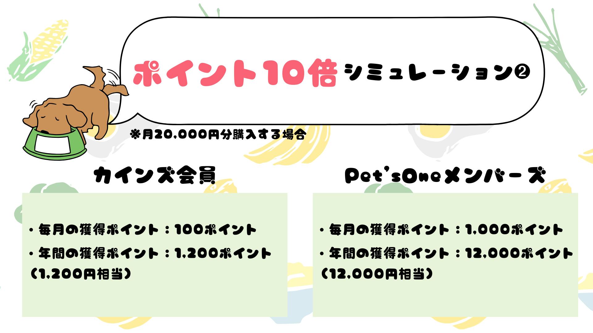 ポイント10倍シミュレーションその２