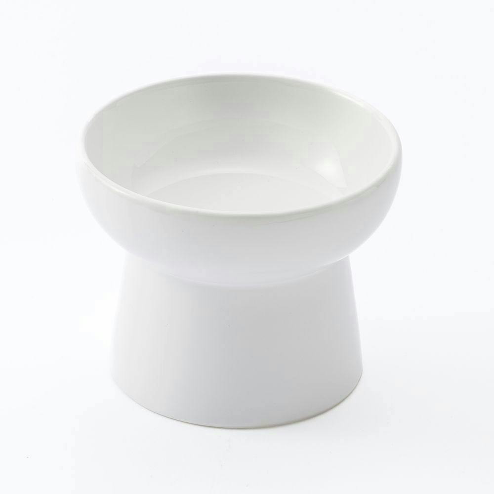 脚付きペット用食器 ホワイト