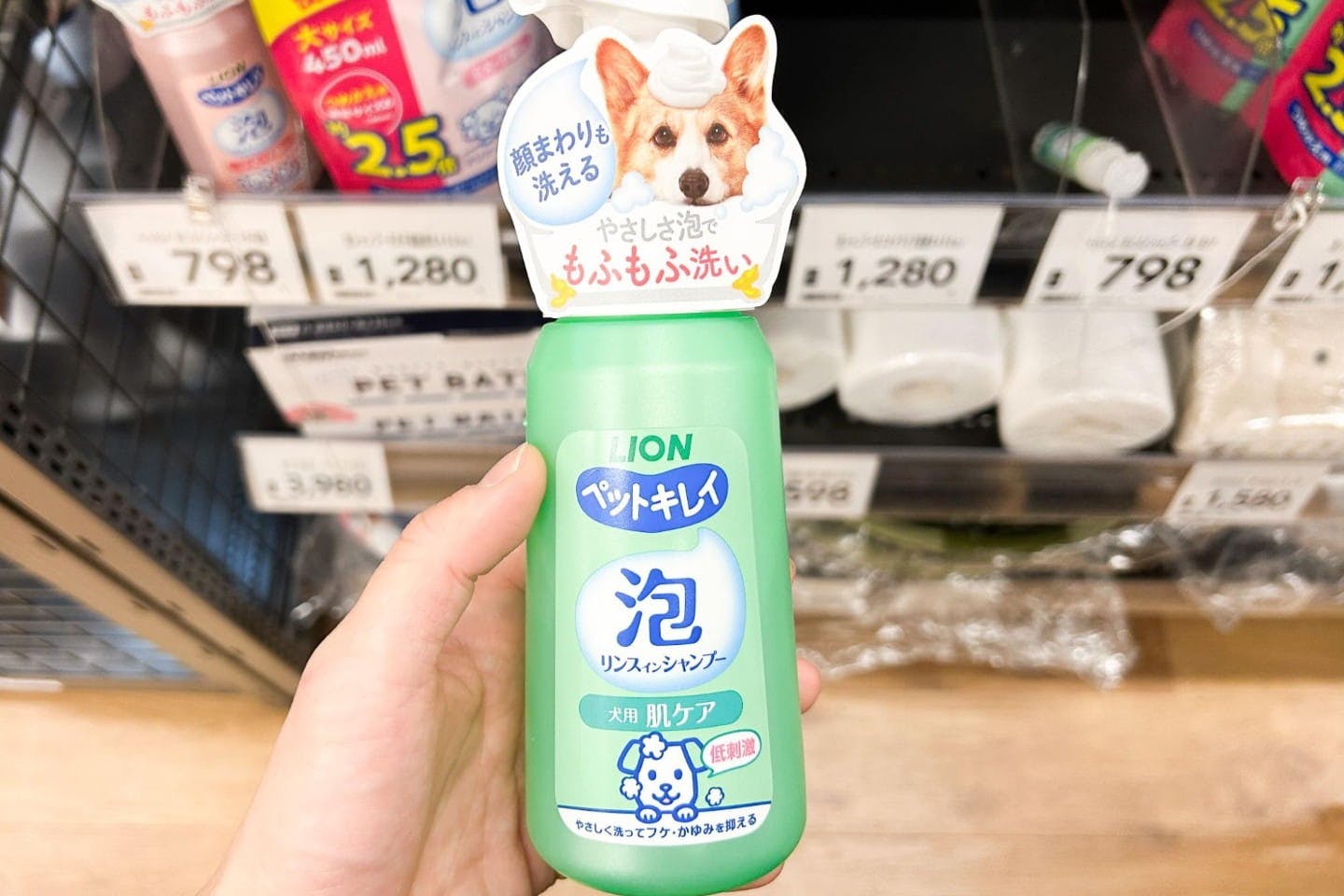 ふわふわな泡が長持ちするので洗いやすい！