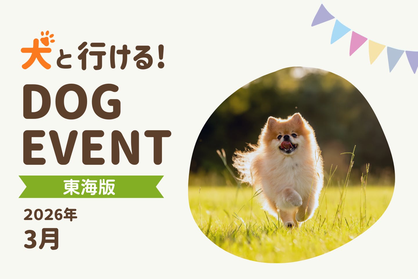 【2026年3月中部・東海版】愛犬と一緒に楽しめるドッグイベント