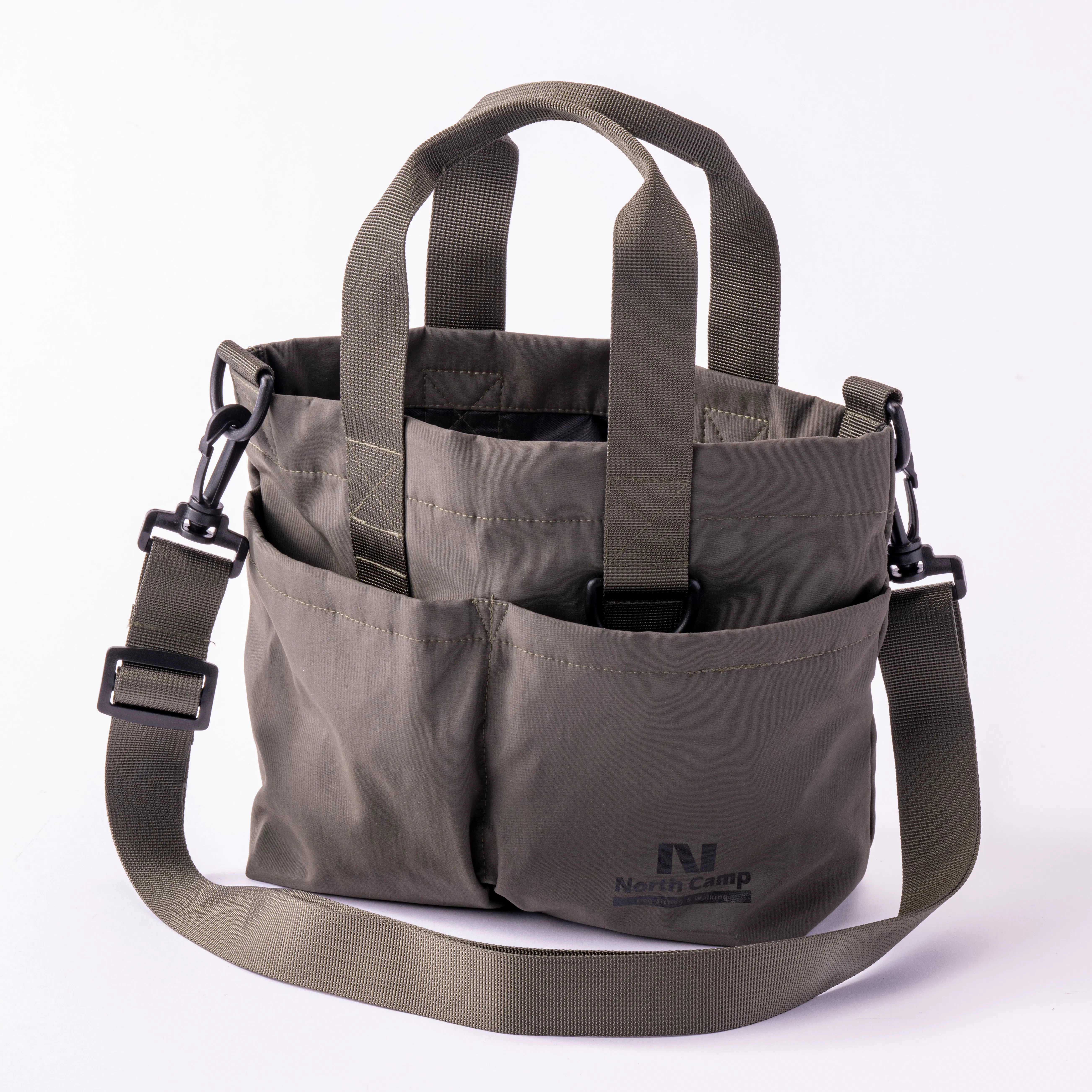 おさんぽバッグ 肩ひも付き カーキ