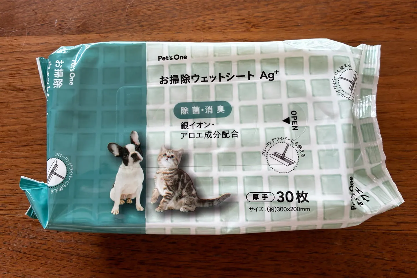 「Pet’sOne お掃除ウェットシート AG＋ 30枚入り×2個パック」