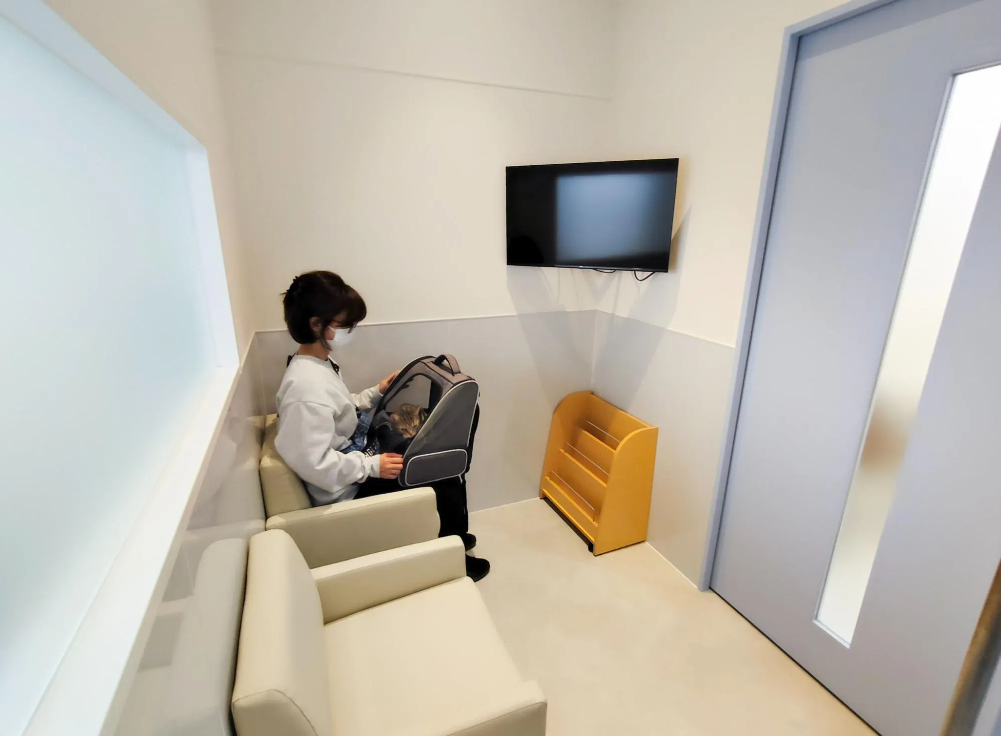 ハグウェル動物総合病院吉川美南院の猫専用待合室