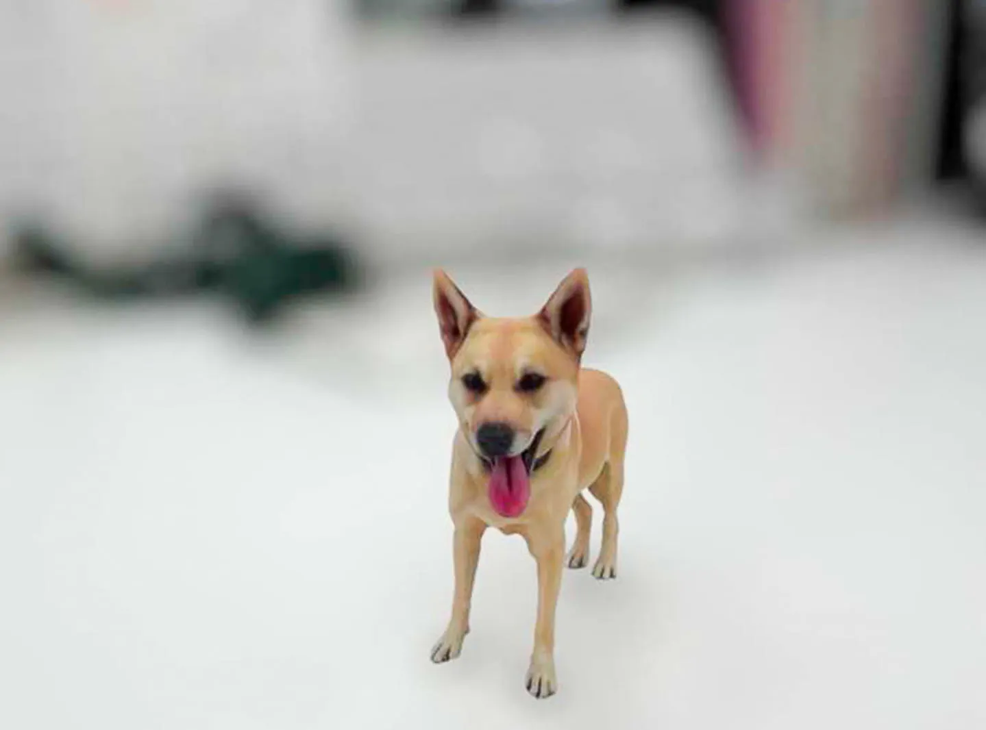 3Dフィギュアの犬
