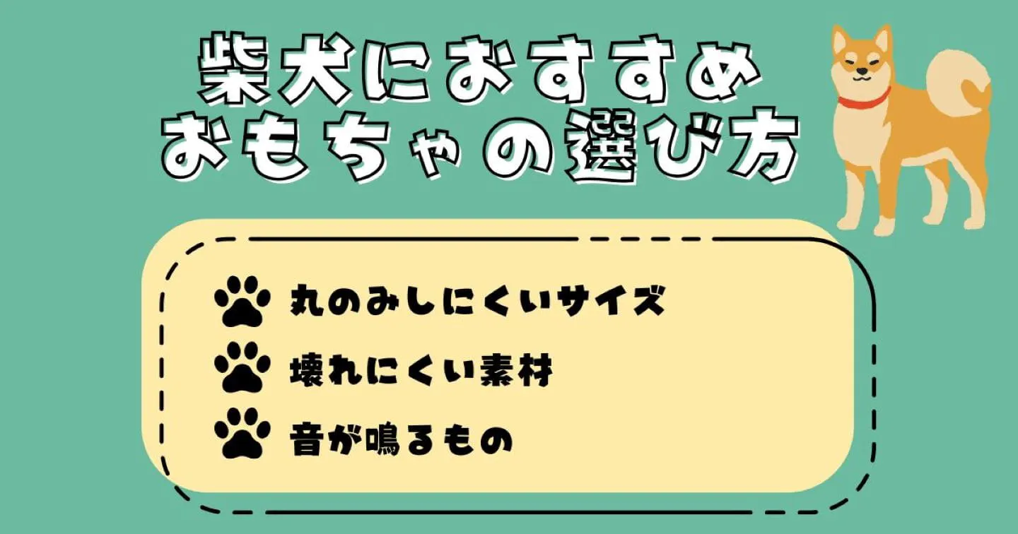 柴犬におすすめおもちゃの選び方 柴犬におすすめおもちゃの選び方