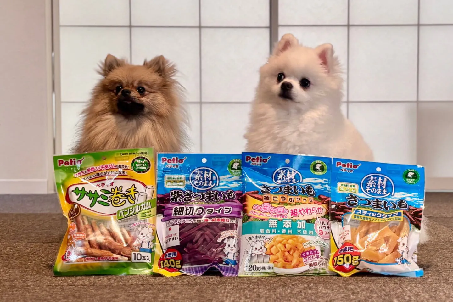 おやつと二匹の犬