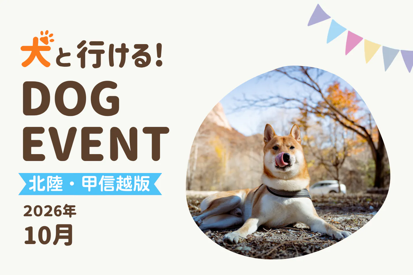 【2026年10月北陸・甲信越版】今日・今週末の犬イベント・ドッグイベント一覧｜長野・新潟・富山・山梨